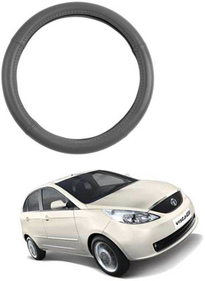 MATIES Steering Cover For Tata Indica Vista(Grey, Leatherite)