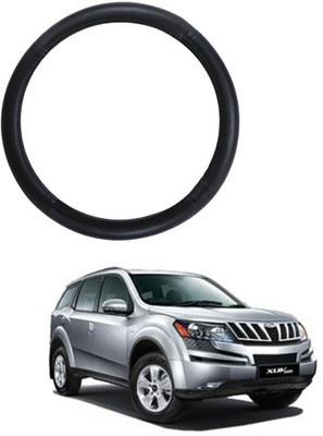 AYW Steering Cover For Mahindra XUV(Black, Leather)