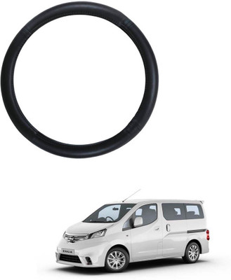 MATIES Steering Cover For Nissan Evalia(Black, Leatherite)