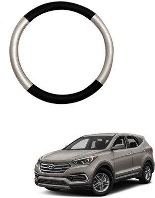 AYW Steering Cover For Hyundai X-Trail(Silver, Black, Leather)