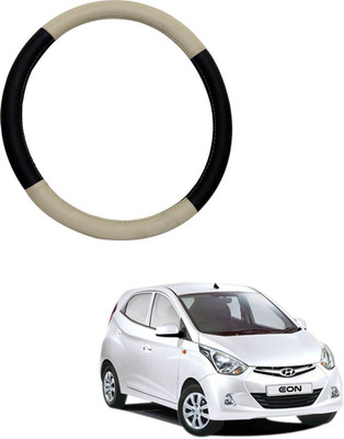 AYW Steering Cover For Maruti Ertiga(Beige, Black, Leather)
