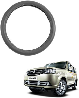 AYW Steering Cover For Tata Sumo Grande(Grey, Leather)
