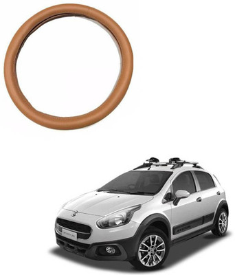 AYW Steering Cover For Fiat Avventura(Tan, Leather)
