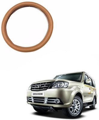 MATIES Steering Cover For Tata Sumo Grande(Tan, Leatherite)