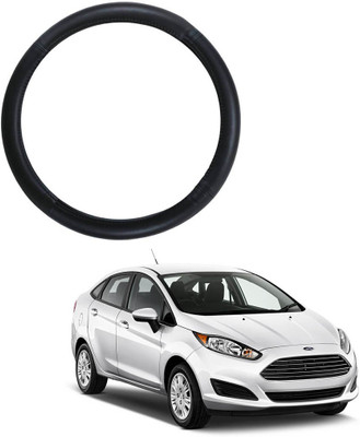 MATIES Steering Cover For Ford Fiesta(Black, Leatherite)