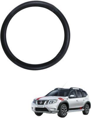 AYW Steering Cover For Nissan Terrano(Black, Leather)