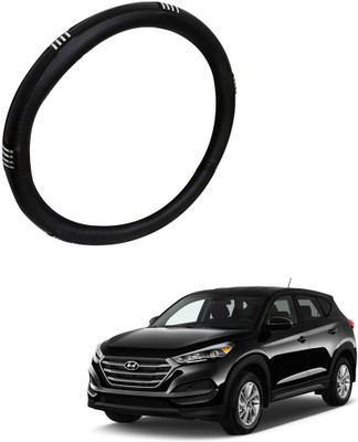 AYW Steering Cover For Hyundai Tucson(Chrome, Black, Leather)