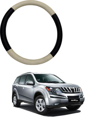 AYW Steering Cover For Mahindra XUV(Beige, Brown, Leather)