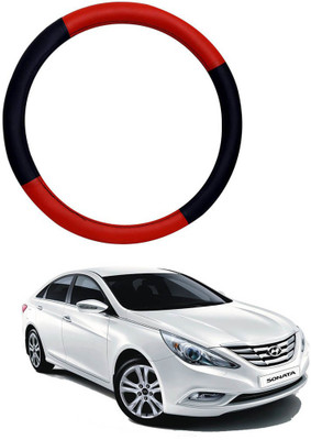 AYW Steering Cover For Hyundai Sonata Fluidic(Red, Black, Leather)
