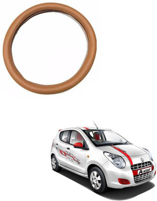 MATIES Steering Cover For Maruti A-Star(Tan, Leatherite)