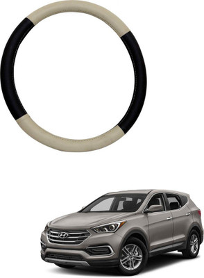 AYW Steering Cover For Hyundai X-Trail(Beige, Black, Leather)