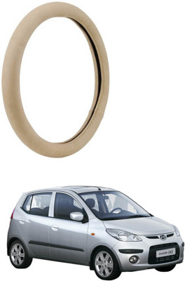 AYW Steering Cover For Hyundai i10 Active(Beige, Leather)