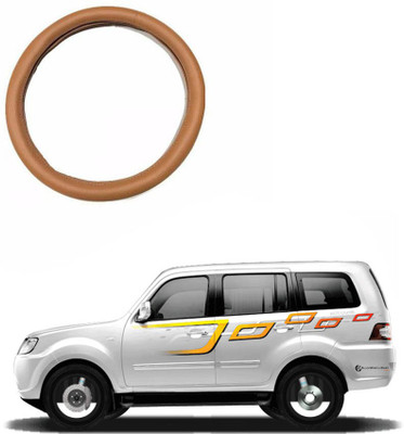 MATIES Steering Cover For Tata Sumo Grand(Tan, Leatherite)