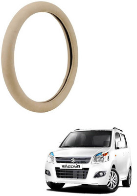 AYW Steering Cover For Maruti WagonR(Beige, Leather)