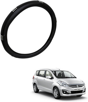 AYW Steering Cover For Maruti Ertiga(Chrome, Black, Leather)