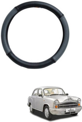 MATIES Steering Cover For HM Ambassador 2.0D(Grey Black, Leatherite)