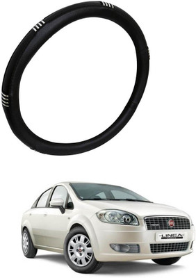 AYW Steering Cover For Fiat Linea Classic(Chrome, Black, Leather)