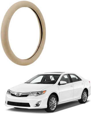 AYW Steering Cover For Toyota Camry(Beige, Leather)