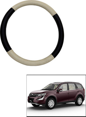 MATIES Steering Cover For Mahindra XUV 500(Beige Brown, Leatherite)