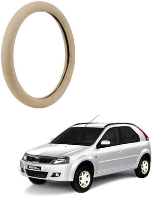 AYW Steering Cover For Volkswagen Verito Vibe(Beige, Leather)