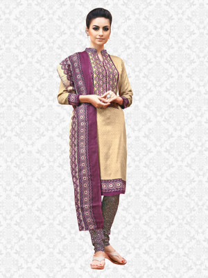 Divastri Cotton Blend Printed Salwar Suit Material