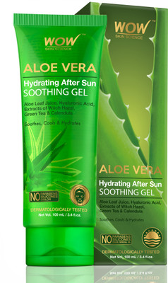 WOW SKIN SCIENCE Aloe Vera Hydrating After Sun Soothing Gel - 100 mL - Tube(100 ml)
