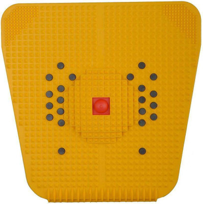 hasya big store footmat-0044 Health Care India Power Mat with Magnets and Pyramids for Stress and Pain Relief Massager(Yellow)