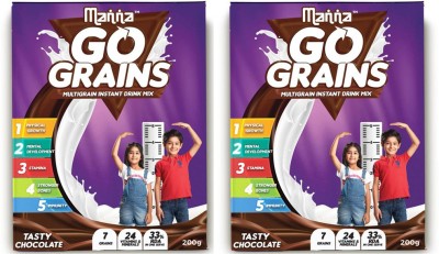 Manna Go Grains Multigrain Chocolate Drink  (2 x 100 g)
