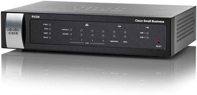 Cisco RV320 Dual Gigabit WAN VPN 100 Mbps Router (Black)
