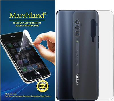 MARSHLAND Back Screen Guard for Oppo Reno 10x, TPU Anti Scratch Yellow Transparent(Pack of 1)