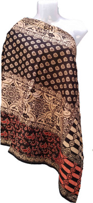 Kashmiri Wool Embellished Women Shawl(Black)