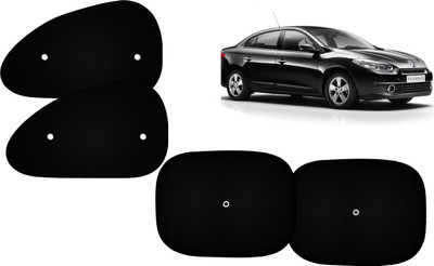 Autokite Side Window Sun Shade For Renault Fluence(Black)