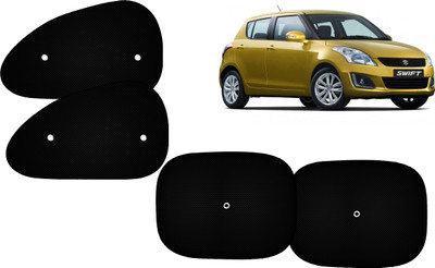 Autokite Side Window Sun Shade For Maruti Suzuki Swift(Black)