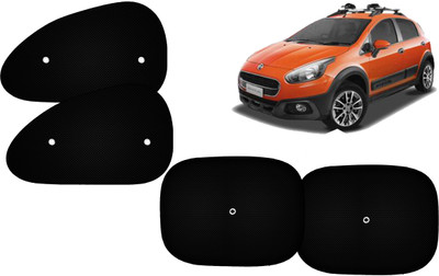 Autokite Side Window Sun Shade For Fiat Avventura(Black)