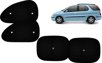AUTO PEARL Side Window Sun Shade For Tata Indigo Marina(Black)