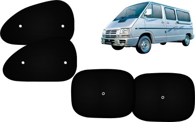 Autokite Side Window Sun Shade For Tata Winger(Black)