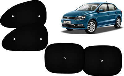 AUTO PEARL Side Window Sun Shade For Volkswagen(Black)