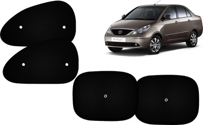 Autokite Side Window Sun Shade For Tata Indigo(Black)