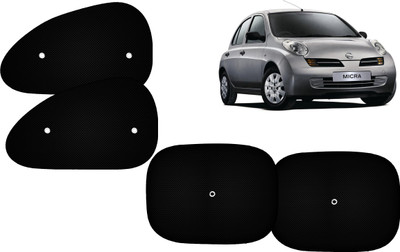 AUTO PEARL Side Window Sun Shade For Nissan Micra(Black)
