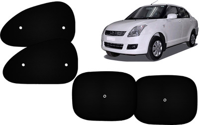 Autokite Side Window Sun Shade For Maruti Suzuki Swift Dzire(Black)