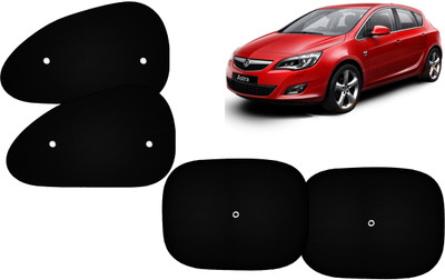 Autokite Side Window Sun Shade For Opel Astra(Black)