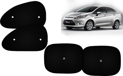 Autokite Side Window Sun Shade For Ford Fiesta(Black)