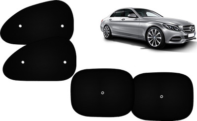 AUTO PEARL Side Window Sun Shade For Mercedes Benz C200(Black)