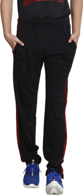TT Solid Men Black Track Pants