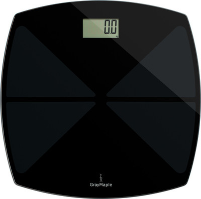 Gray Maple GBS 1503 Digital Personal Body Weighing Scale(Black)