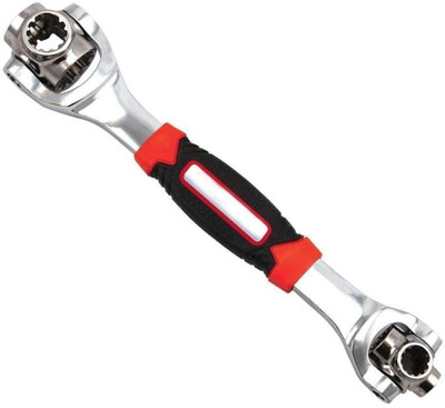 KSTARENTERPRISE Double Sided Combination Wrench 48 in 1 Socket Wrench Tools Works with Spline Bolts Torx 360 Degree 6-Point Universal Furniture Car Repair Hand Tool Handles up to 135kgs of Pressure Universal Hand Tool Wrench Double Sided Rachet Wrench(Pack of 1)