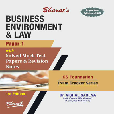 BUSINESS ENVIRONMENT & LAW(English, Paperback, Dr. Vishal Saxena)