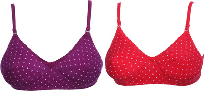 Pranky Arth Foam Combo II Women Full Coverage Heavily Padded Bra(Multicolor)