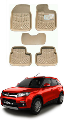 MATIES Plastic 3D Mat For  Maruti Suzuki Vitara Brezza(Beige)