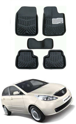 AYW Plastic 3D Mat For  Tata Indica Vista(Black)